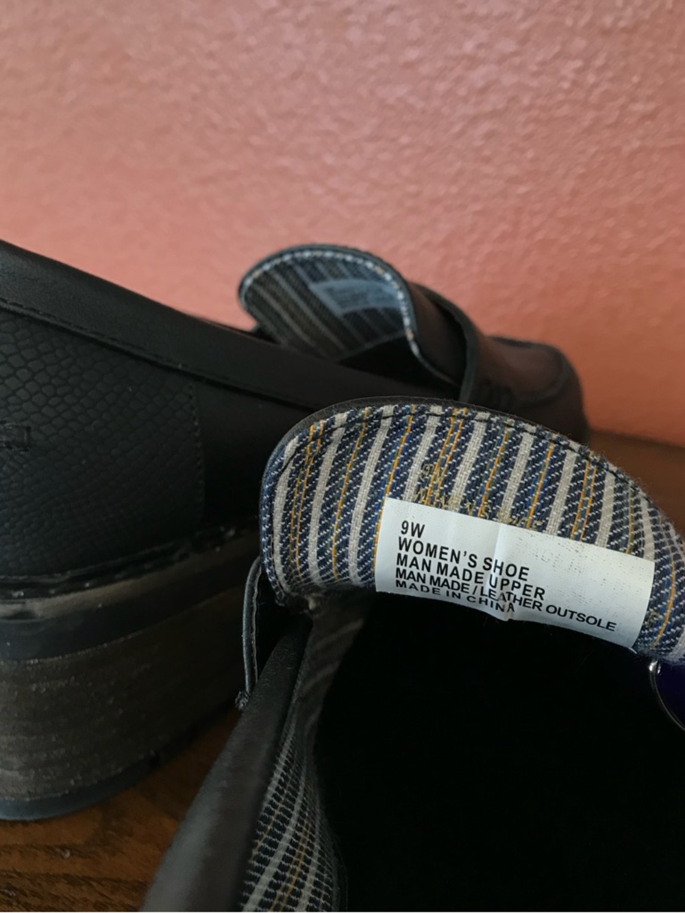 Lane Bryant Women’s 9W Black Lug-Sole Chunky Penny Strap Loafers Shoes in EUC - Picture 15 of 15